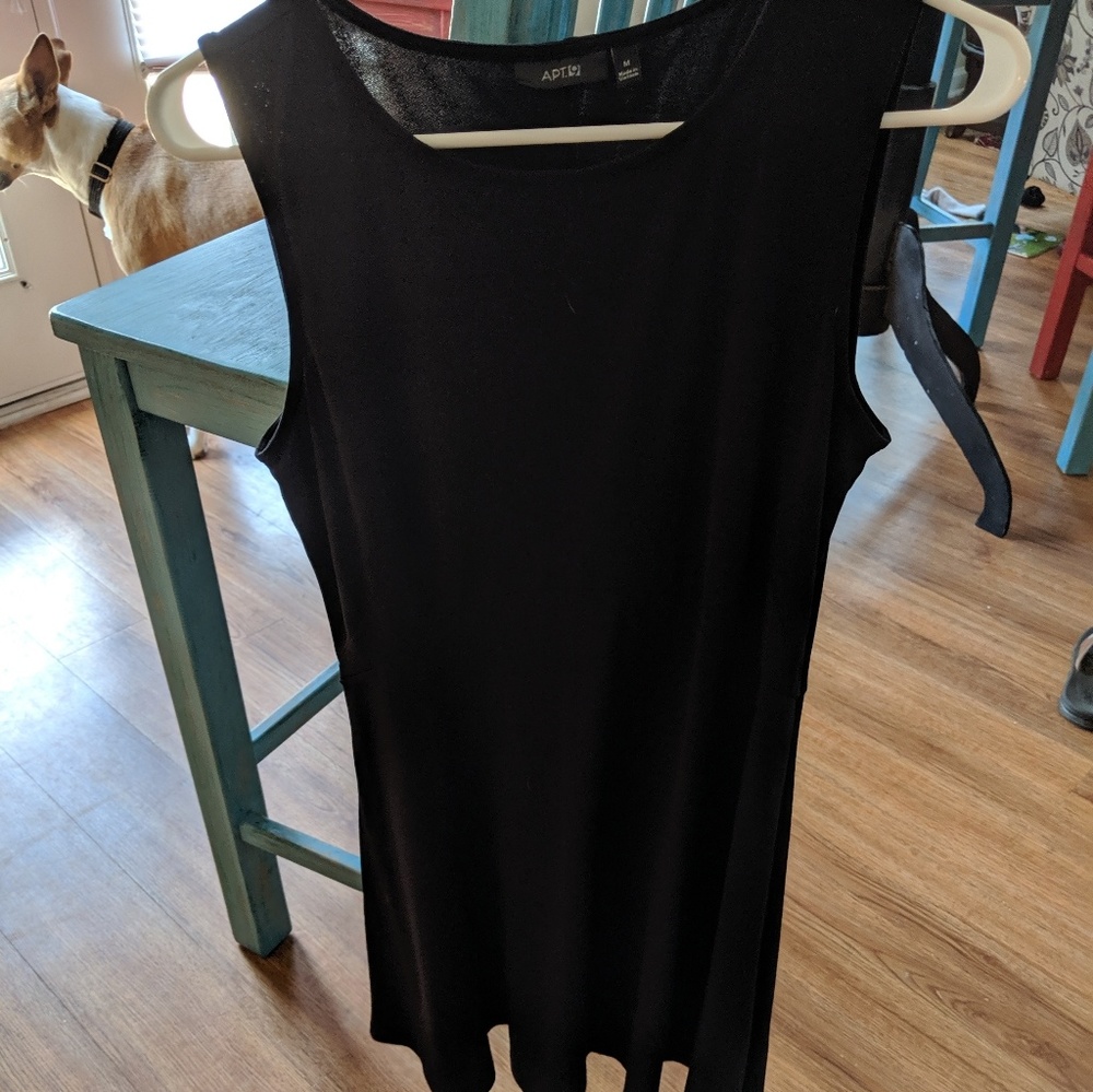 Black midi dress